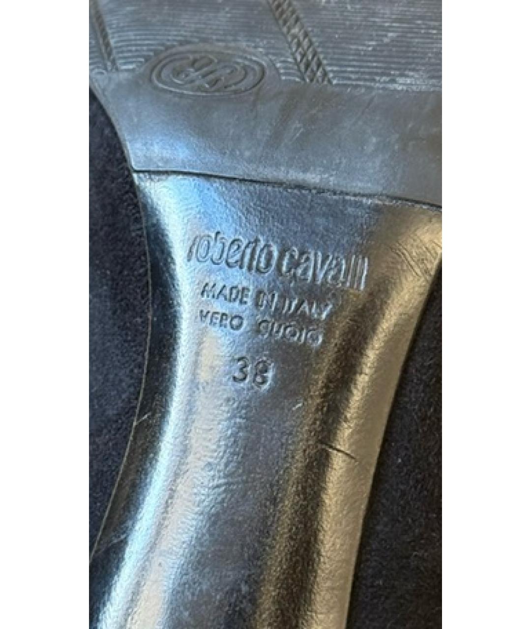 ROBERTO CAVALLI Черные замшевые ботильоны, фото 5