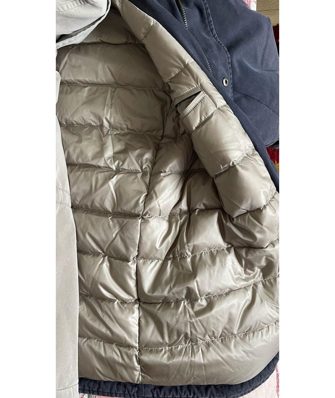 HERNO Темно-синий деним пуховик, фото 4