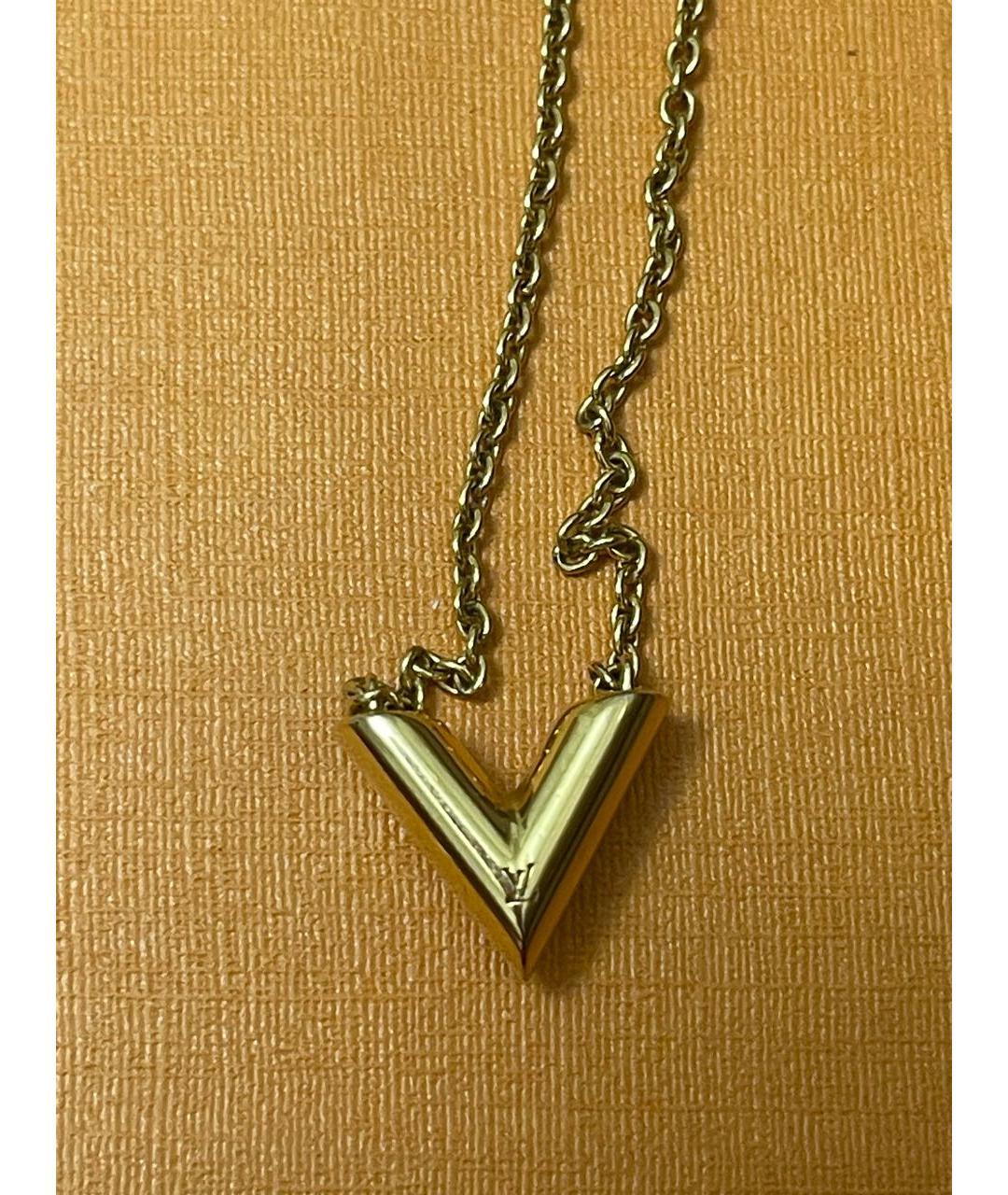 LOUIS VUITTON Золотая металлическая подвеска, фото 2