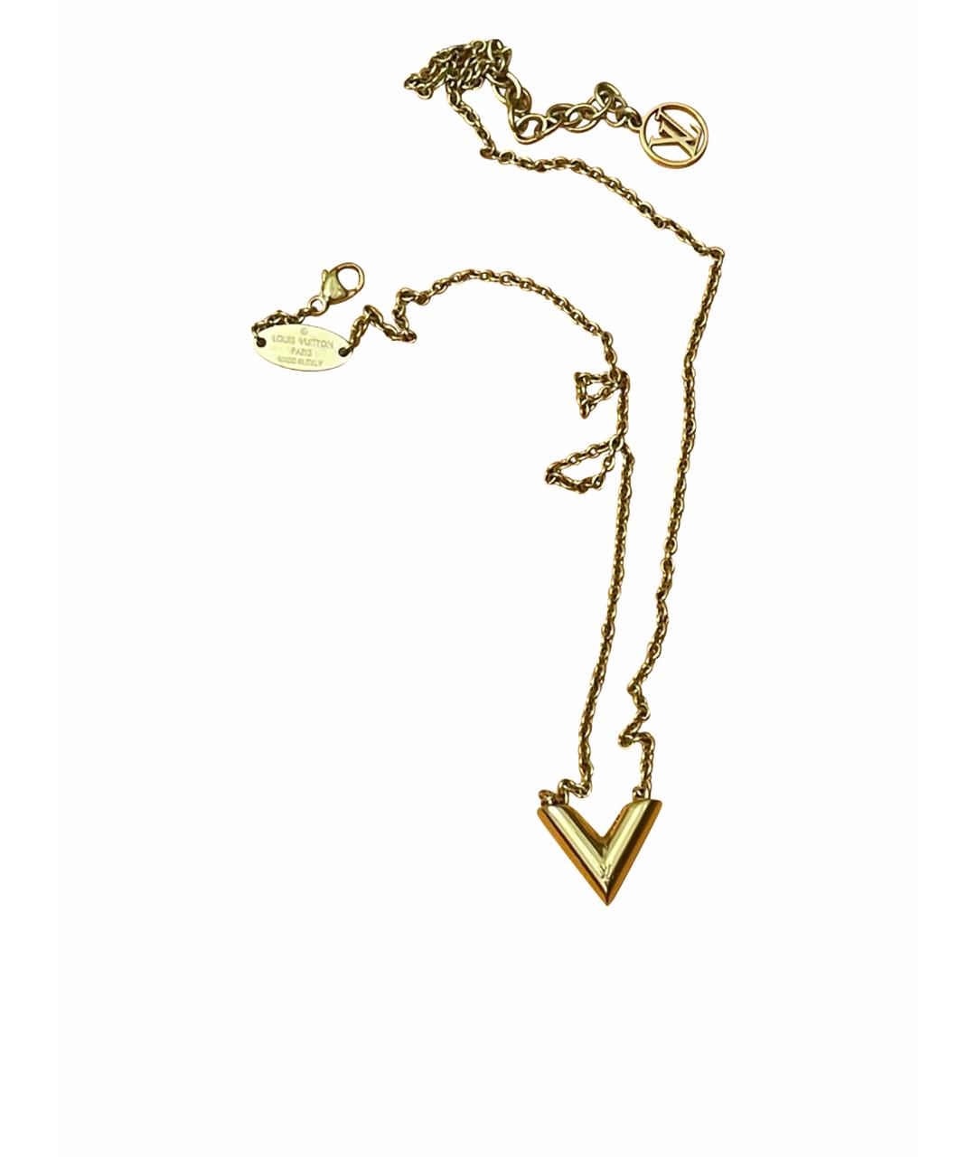 LOUIS VUITTON Золотая металлическая подвеска, фото 1