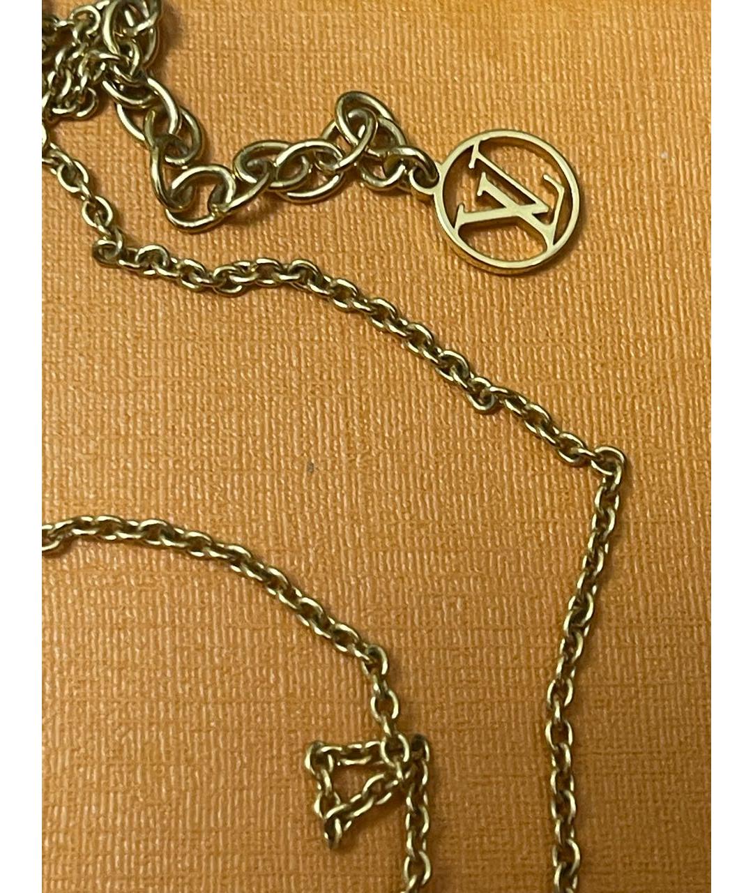 LOUIS VUITTON Золотая металлическая подвеска, фото 4