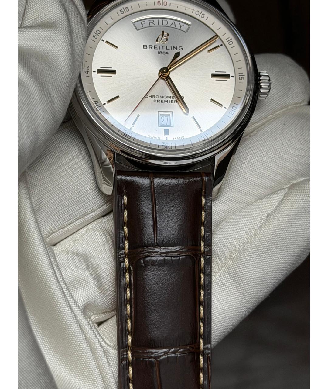 BREITLING Серебряные часы, фото 3