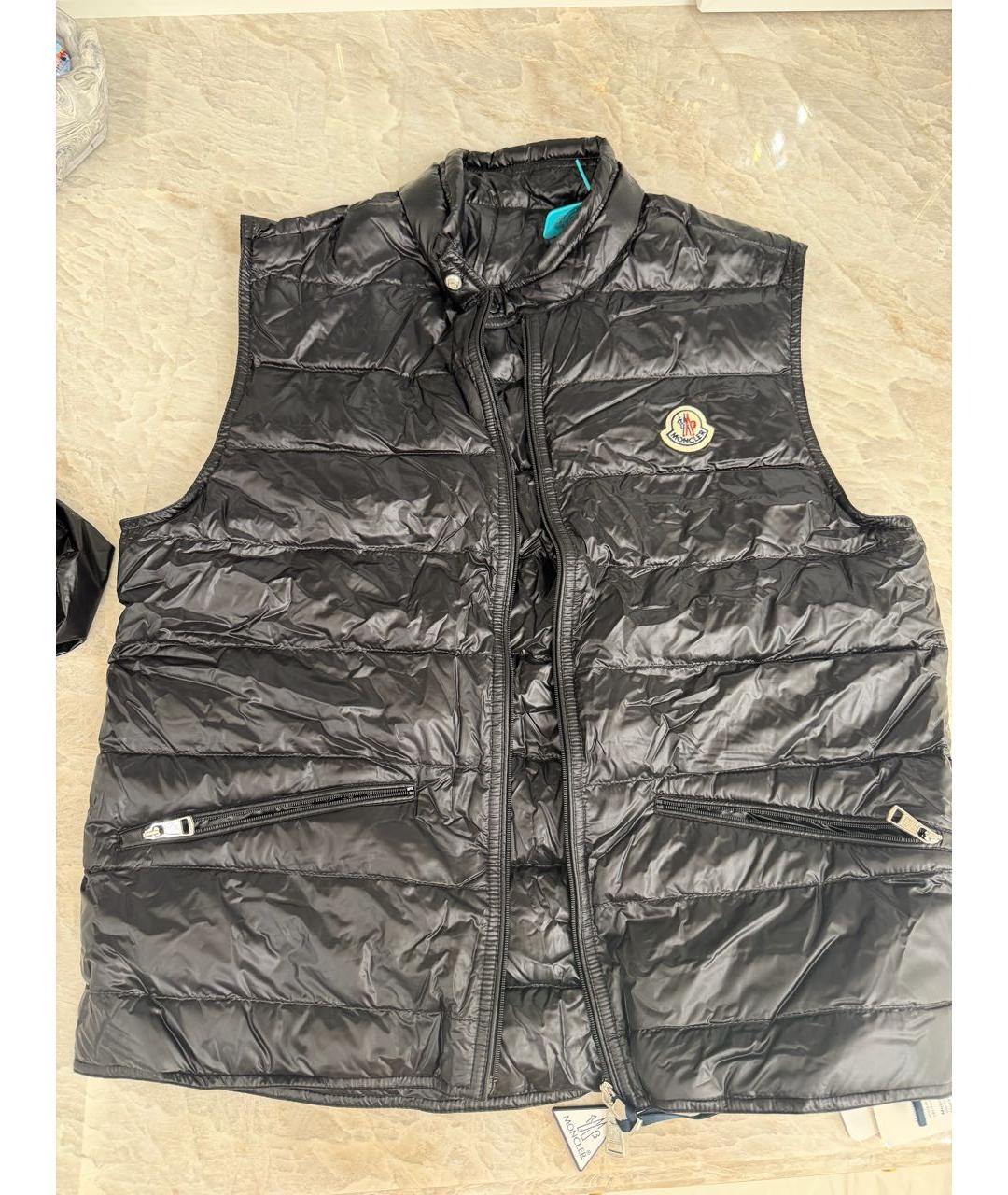 MONCLER Антрацитовый жилет, фото 8