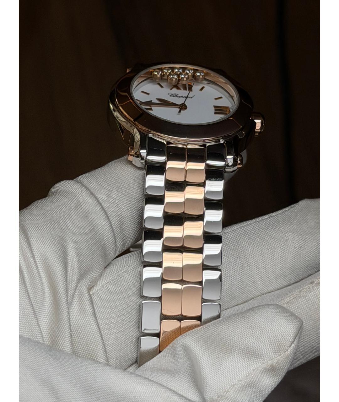 CHOPARD Белые часы из розового золота, фото 6