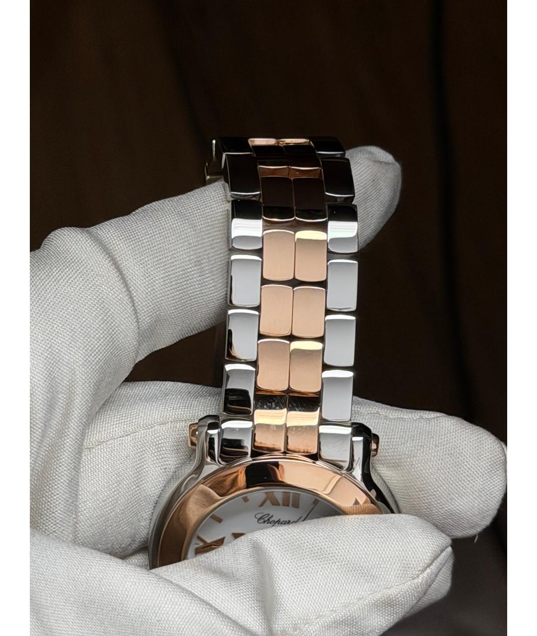 CHOPARD Белые часы из розового золота, фото 5