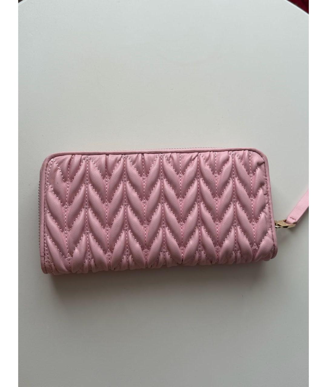 VERSACE JEANS COUTURE Розовый кошелек из искусственной кожи, фото 3