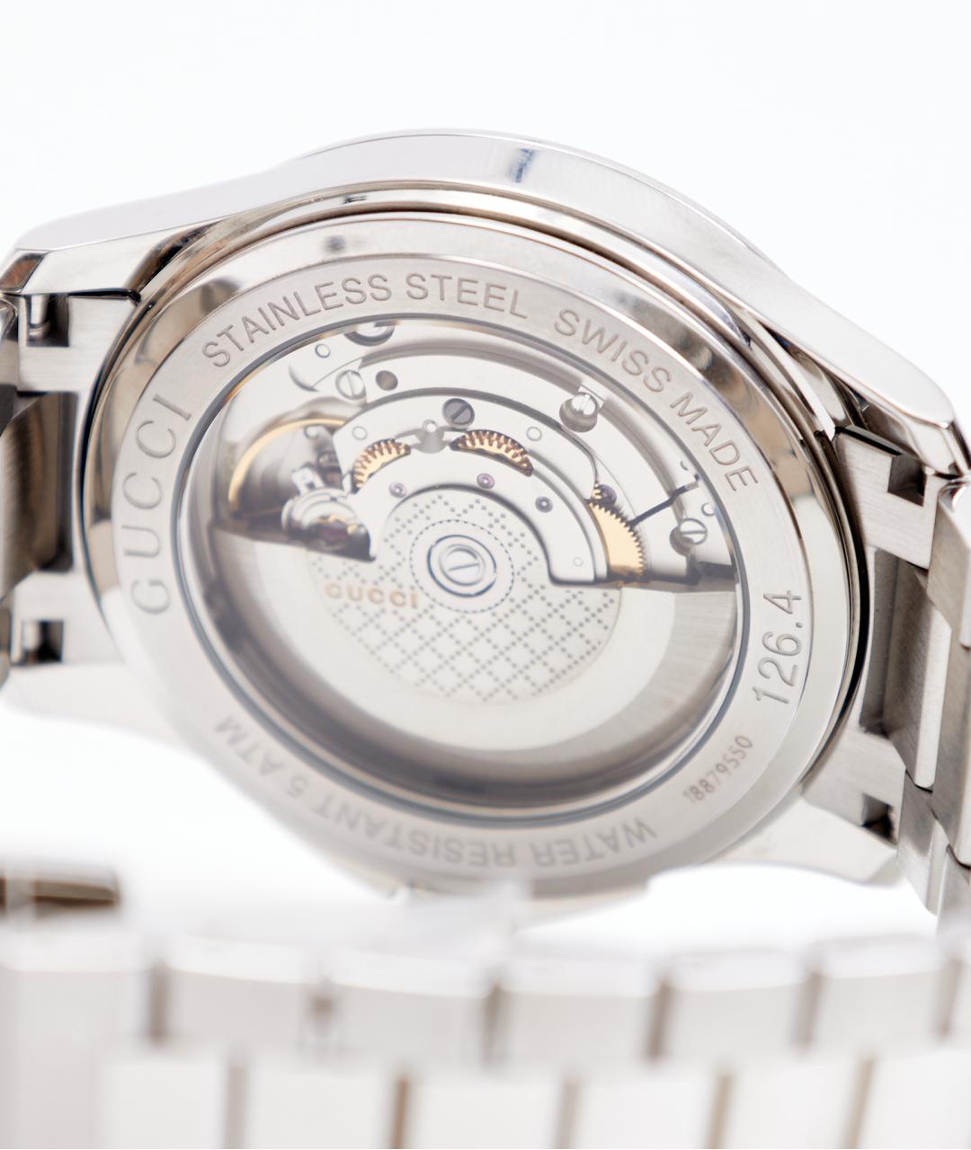 GUCCI Серебряные стальные часы, фото 2