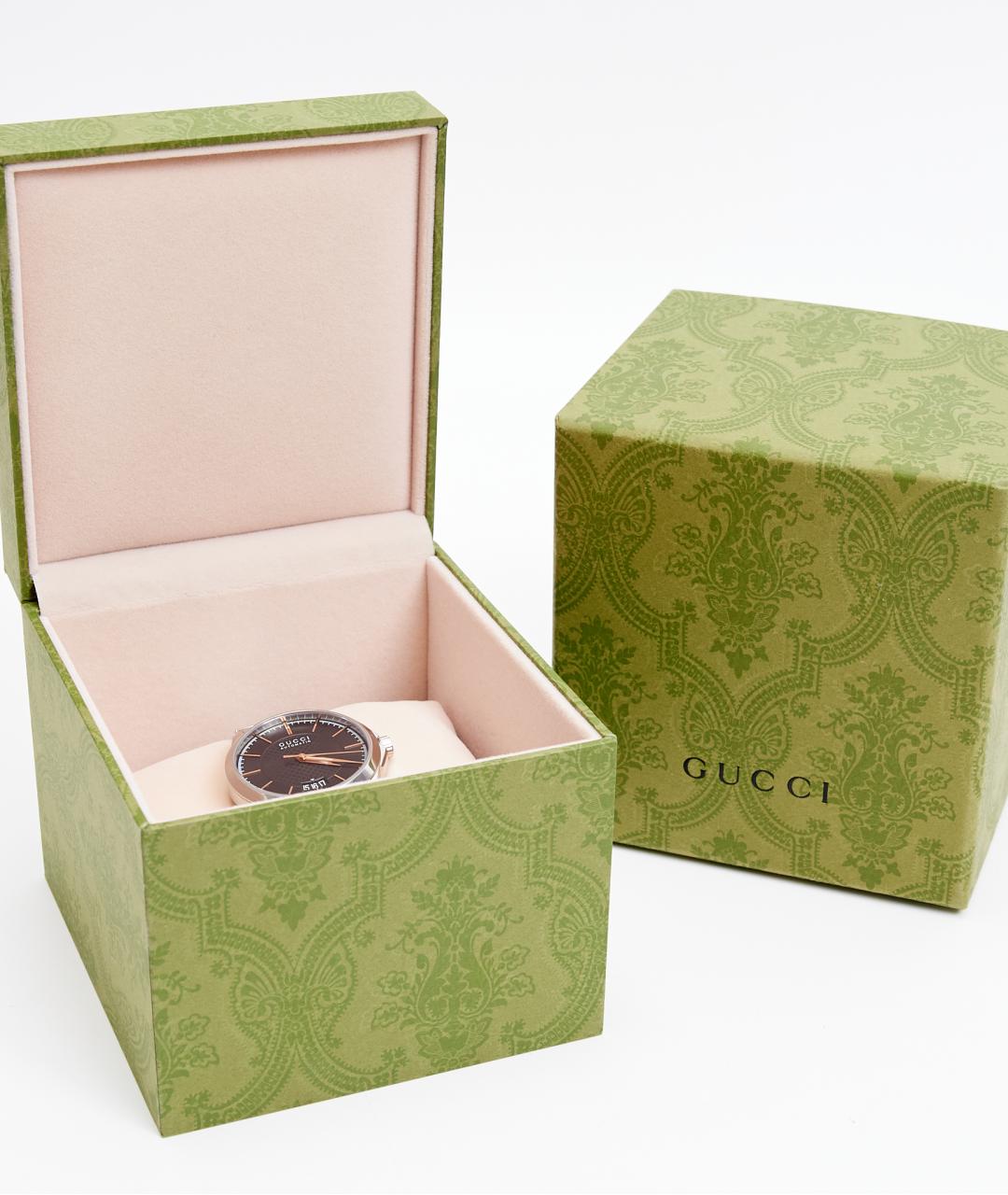 GUCCI Серебряные стальные часы, фото 3