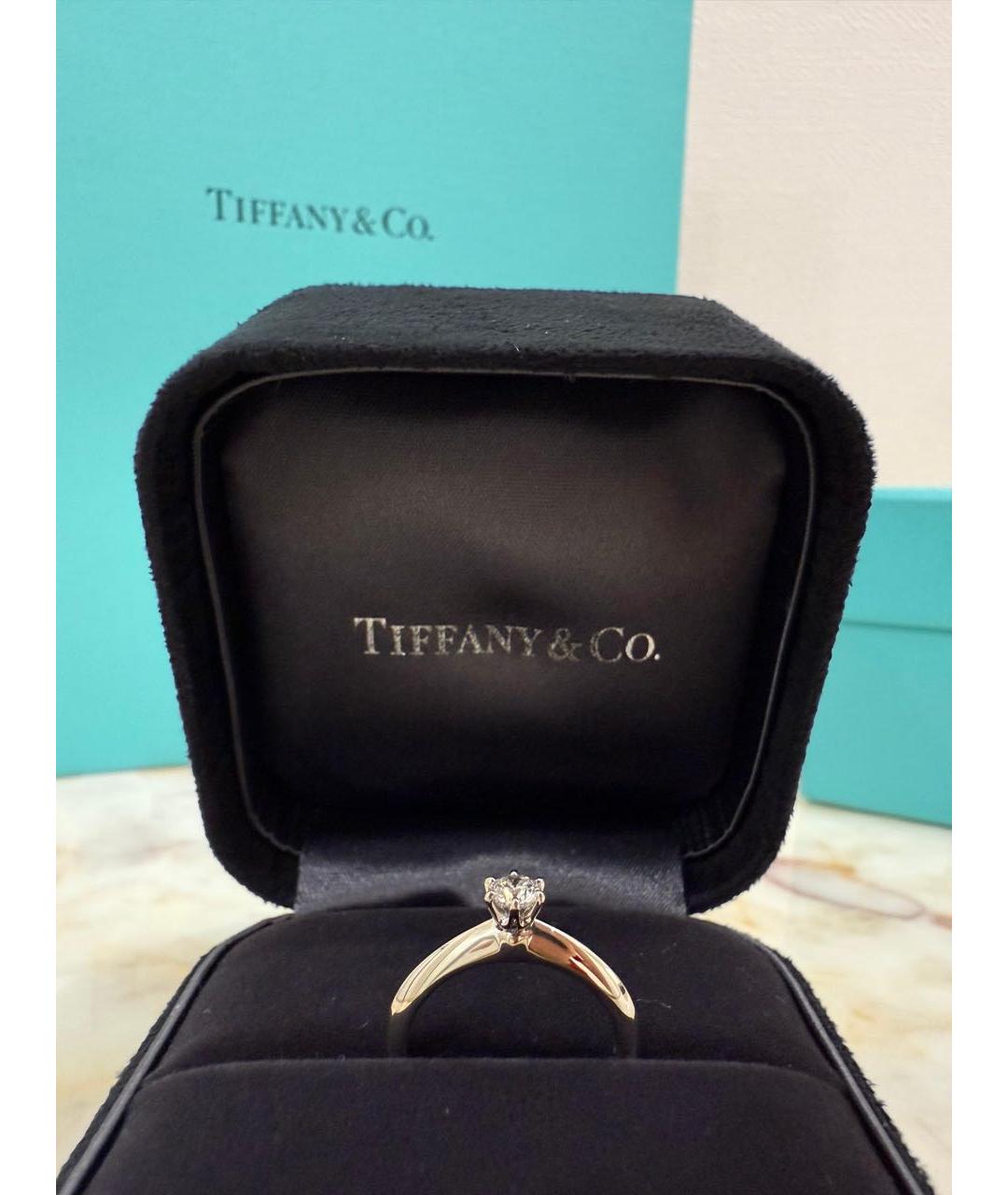 TIFFANY&CO Белое платиновое кольцо, фото 3