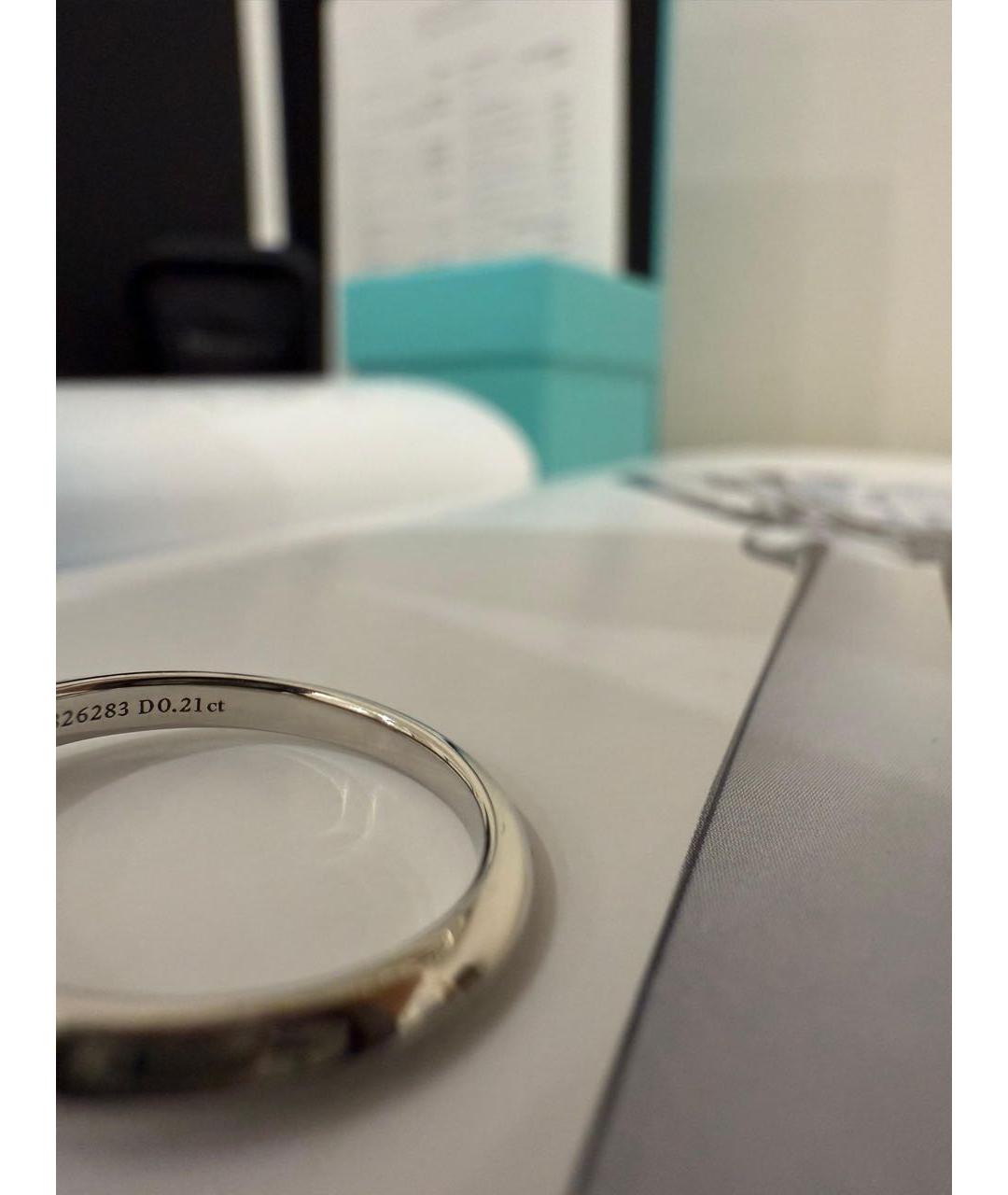 TIFFANY&CO Белое платиновое кольцо, фото 6