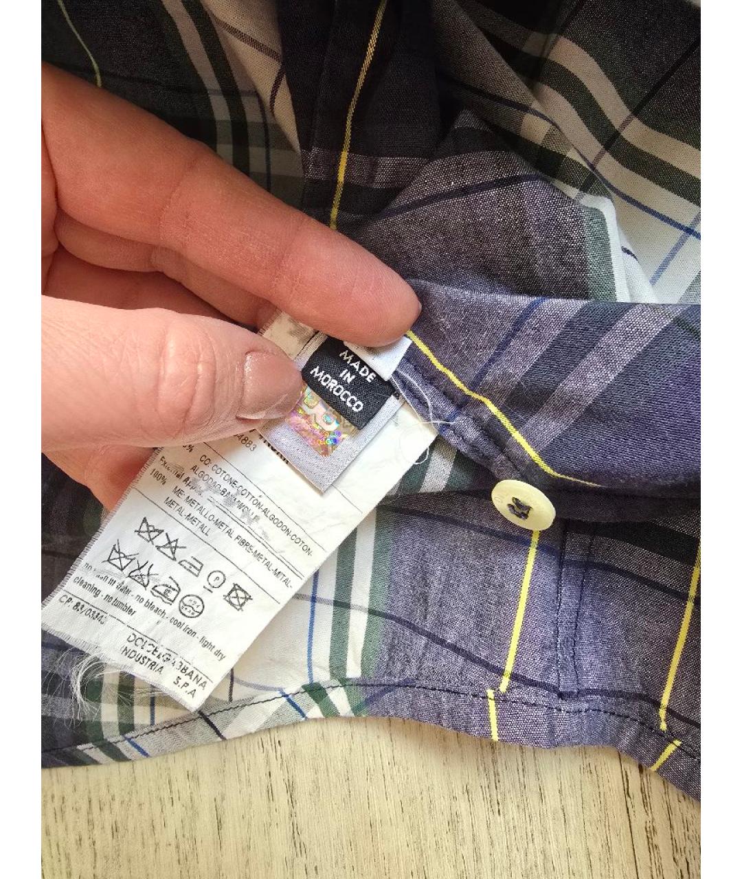 DOLCE&GABBANA Мульти хлопковая рубашка, фото 8