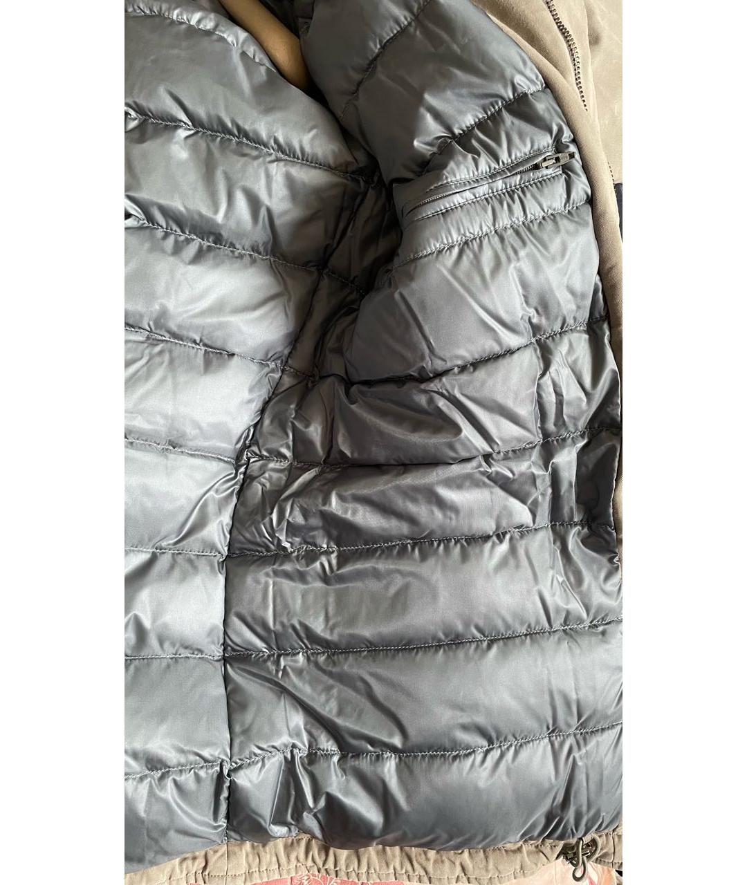 HERNO Серый деним пуховик, фото 3