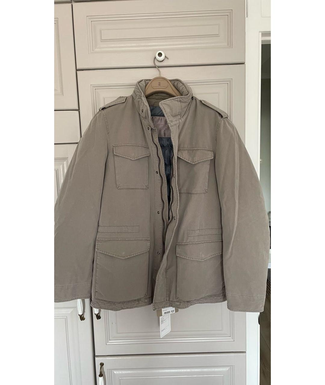 HERNO Серый деним пуховик, фото 5