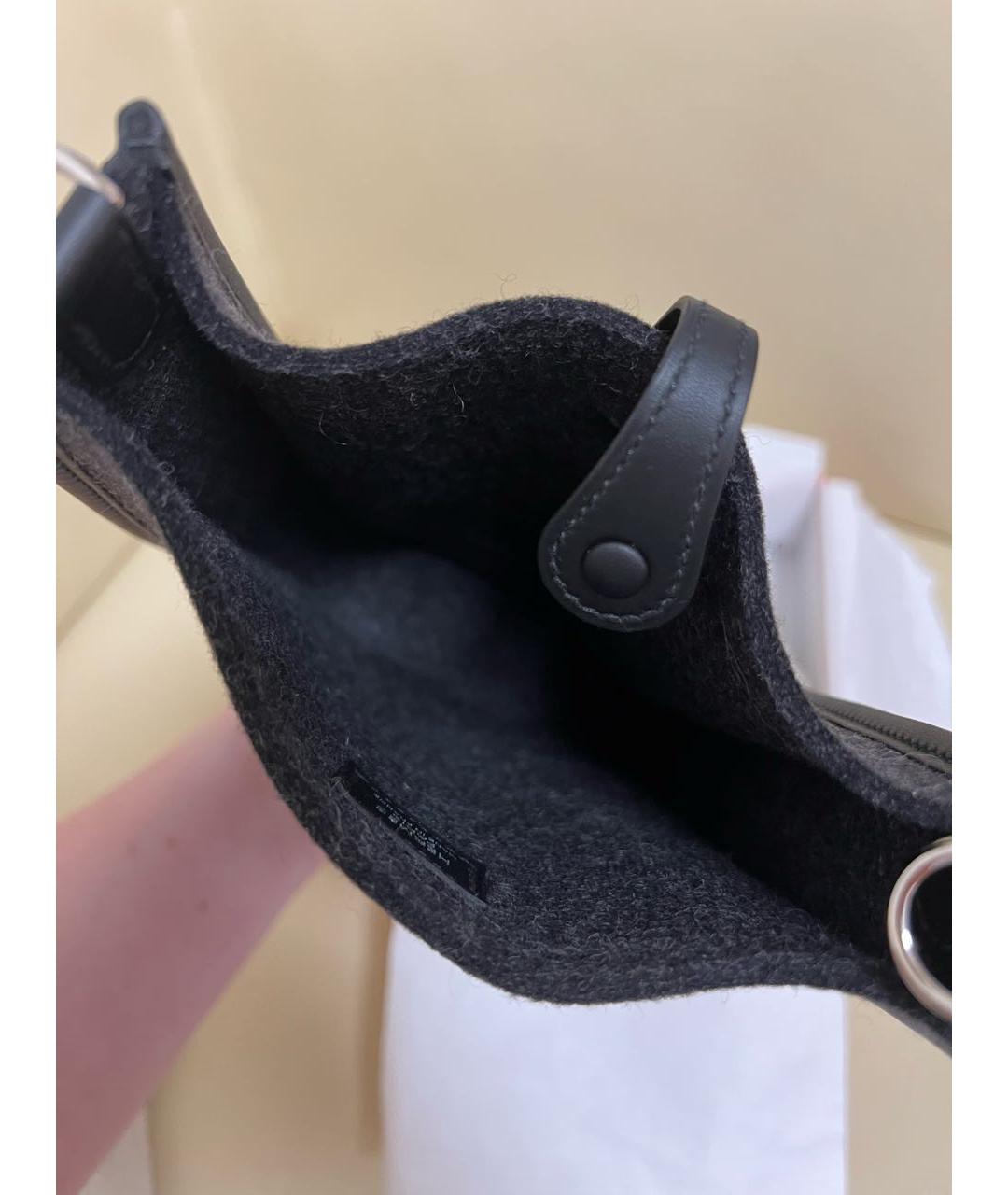 HERMES Серая шерстяная сумка через плечо, фото 4