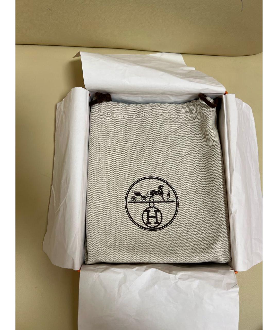 HERMES Серая шерстяная сумка через плечо, фото 8