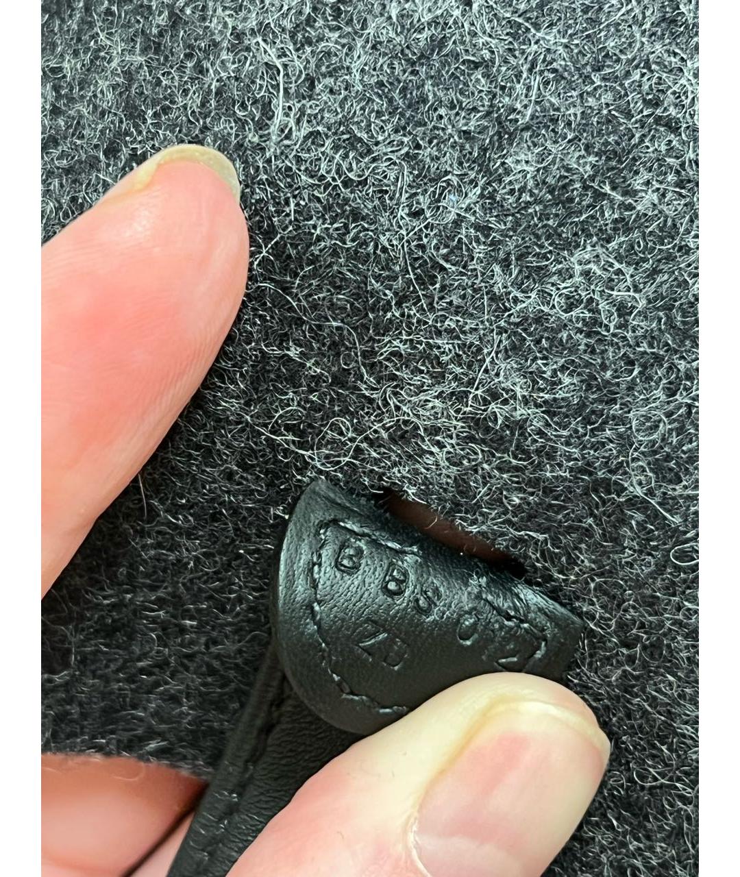 HERMES Серая шерстяная сумка через плечо, фото 6