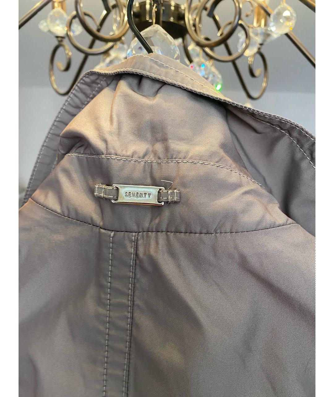 SEVENTY Бежевый полиэстеровый тренч/плащ, фото 6