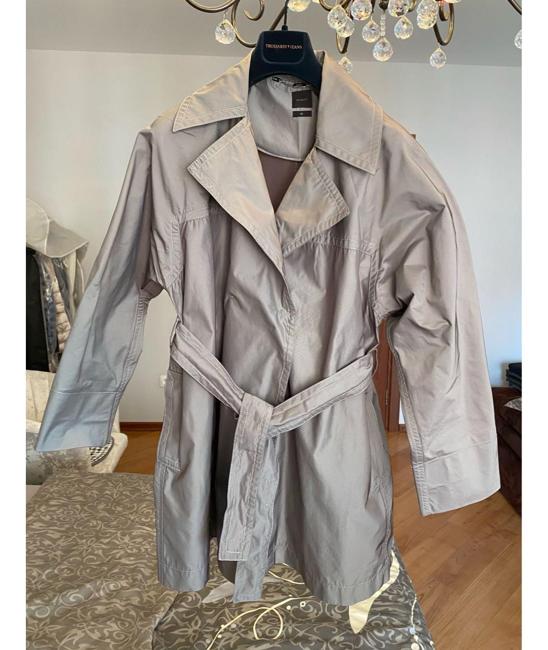 SEVENTY Бежевый полиэстеровый тренч/плащ, фото 7