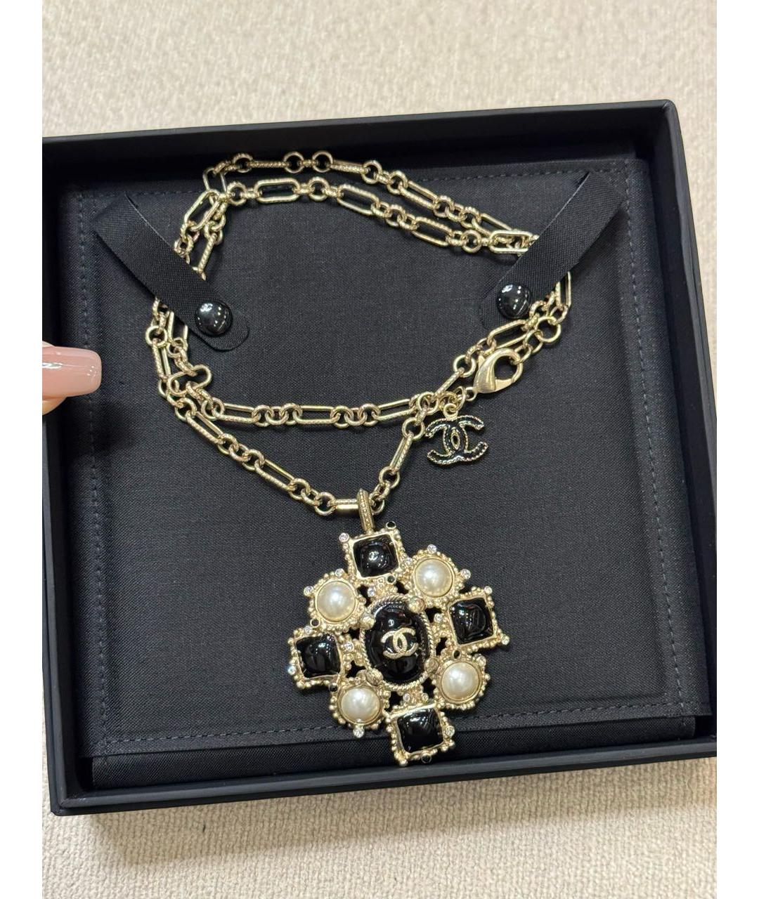 CHANEL Золотое колье, фото 4