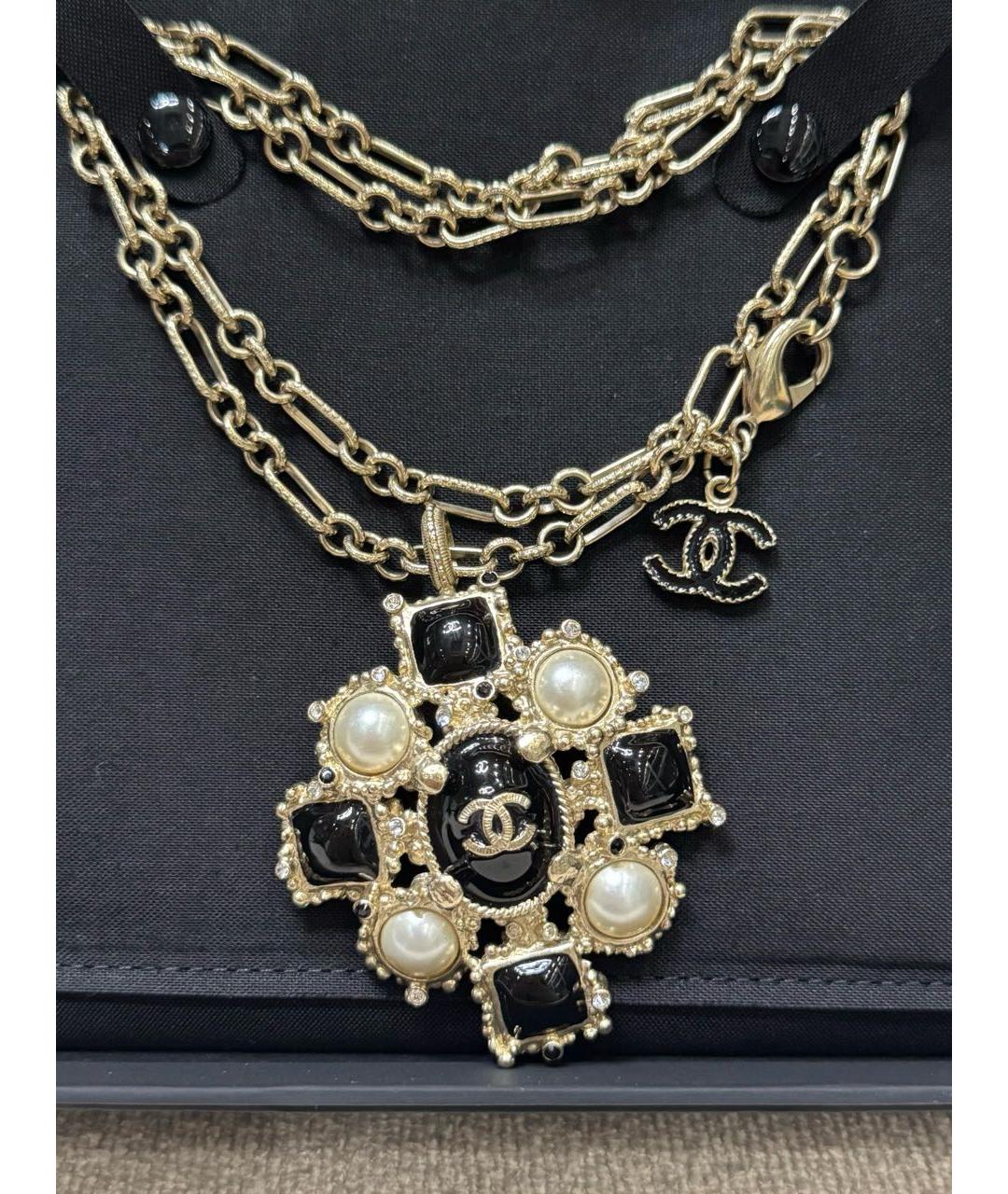 CHANEL Золотое колье, фото 3