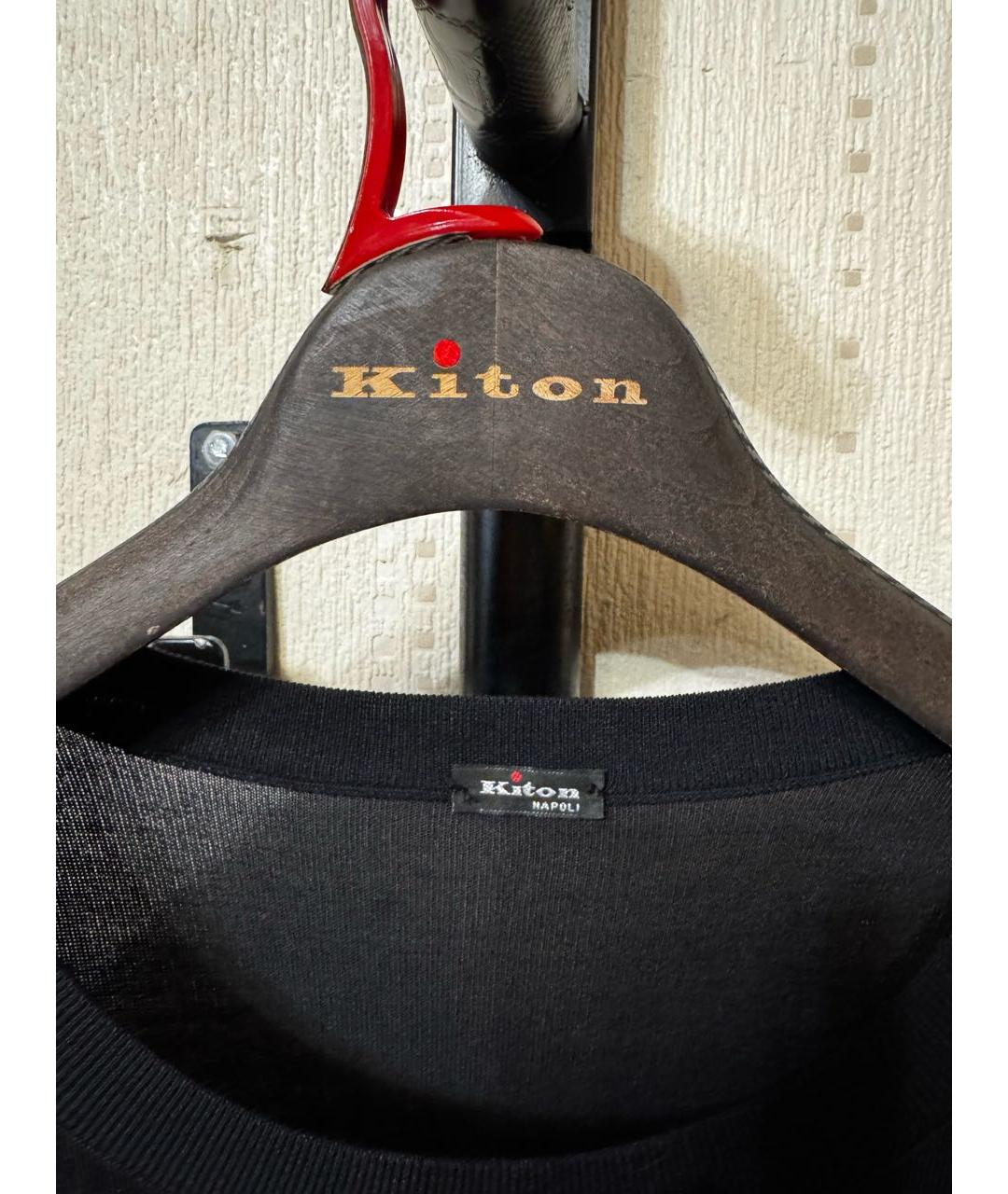 KITON Черная футболка, фото 3