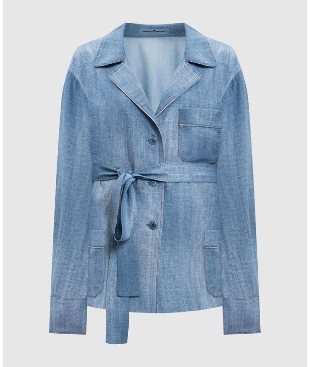 ERMANNO SCERVINO Голубой костюм с брюками, фото 9