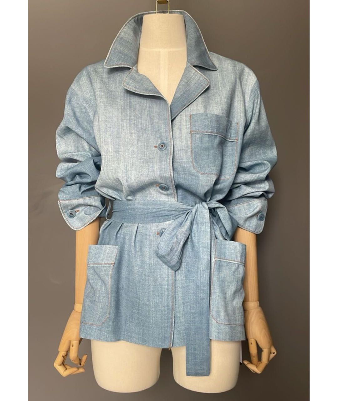 ERMANNO SCERVINO Голубой костюм с брюками, фото 8