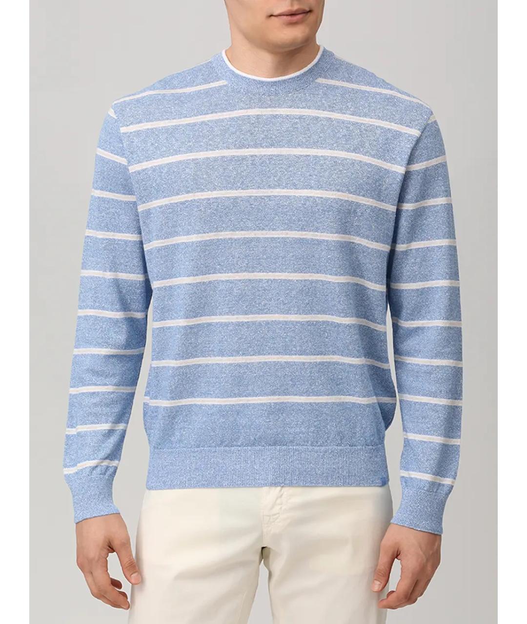 PAUL & SHARK Голубой хлопковый джемпер / свитер, фото 4