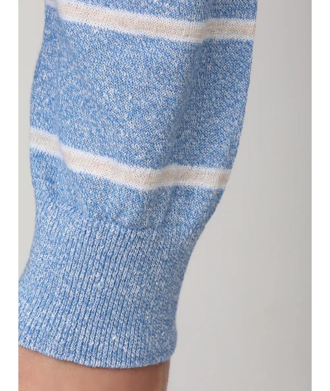 PAUL & SHARK Голубой хлопковый джемпер / свитер, фото 6