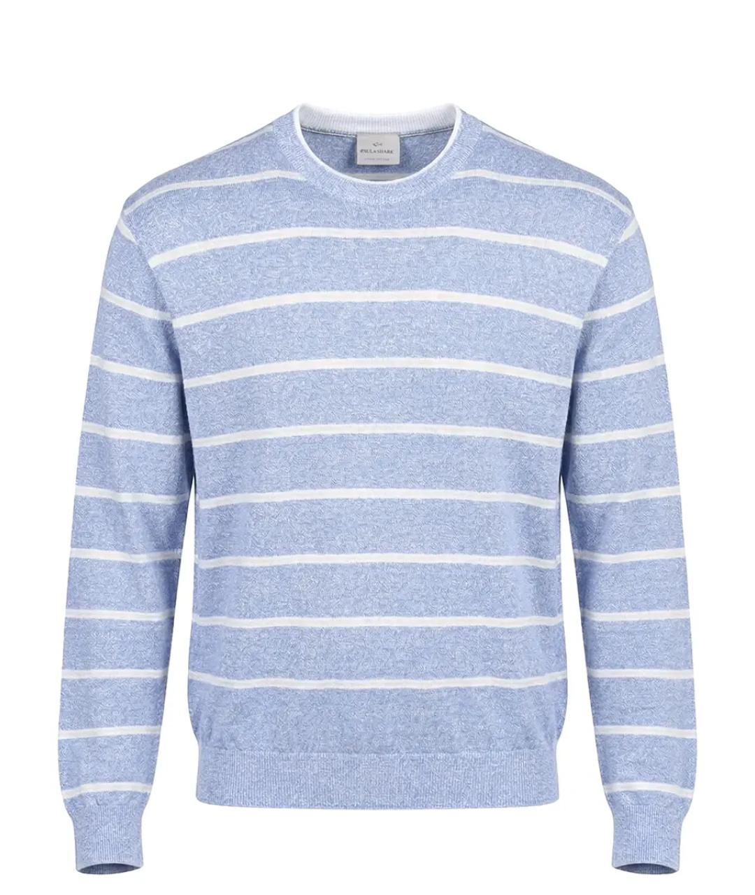 PAUL & SHARK Голубой хлопковый джемпер / свитер, фото 1