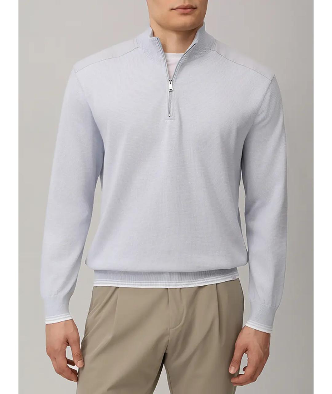 PAUL & SHARK Серый шелковый джемпер / свитер, фото 4