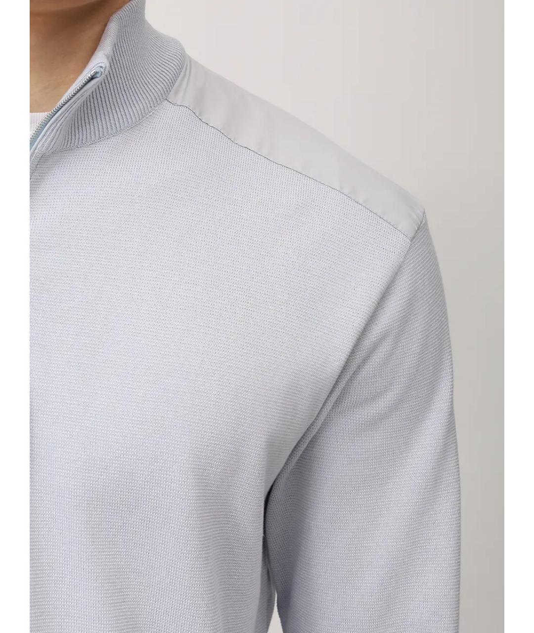 PAUL & SHARK Серый шелковый джемпер / свитер, фото 5