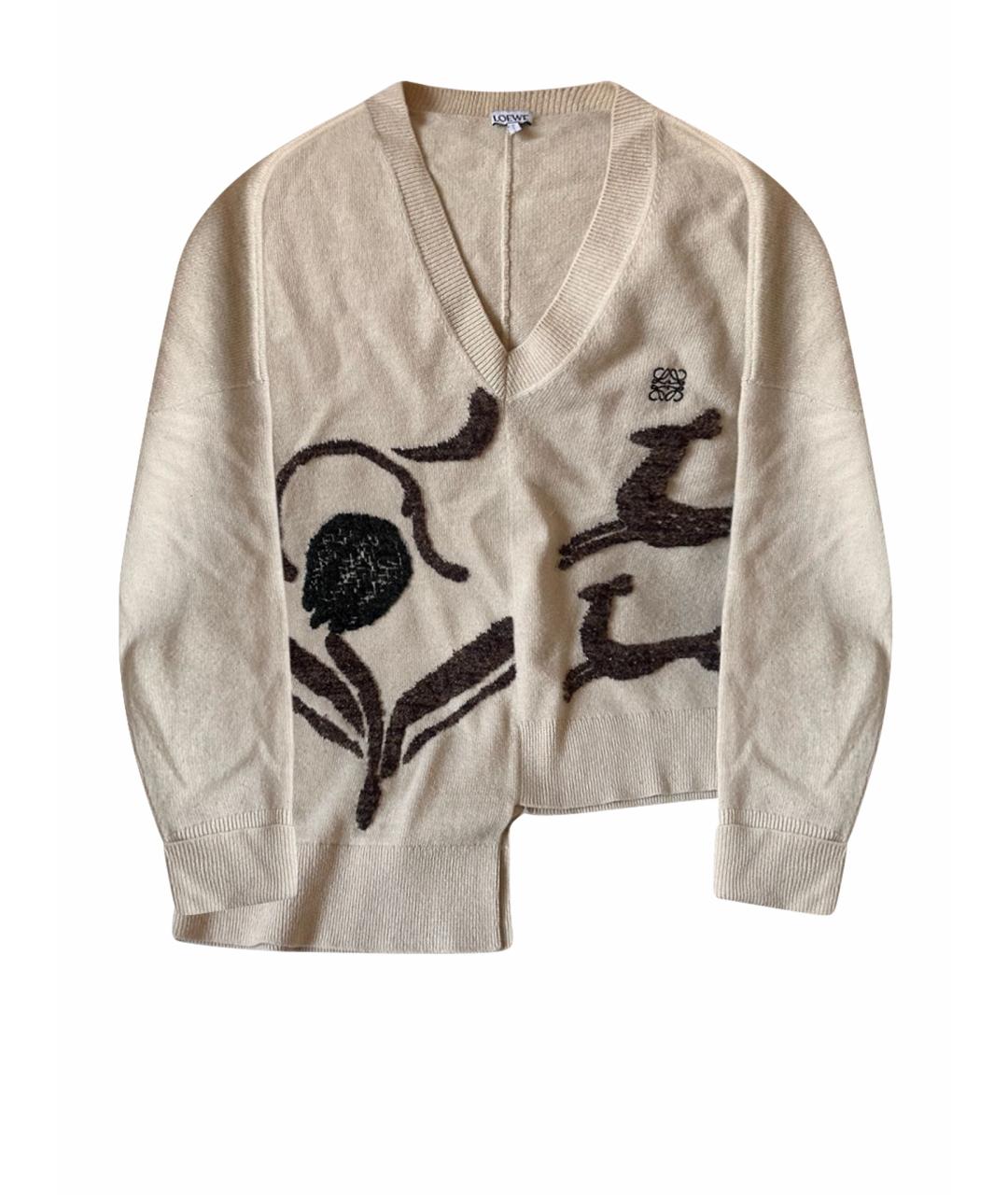 LOEWE Бежевый джемпер / свитер, фото 1