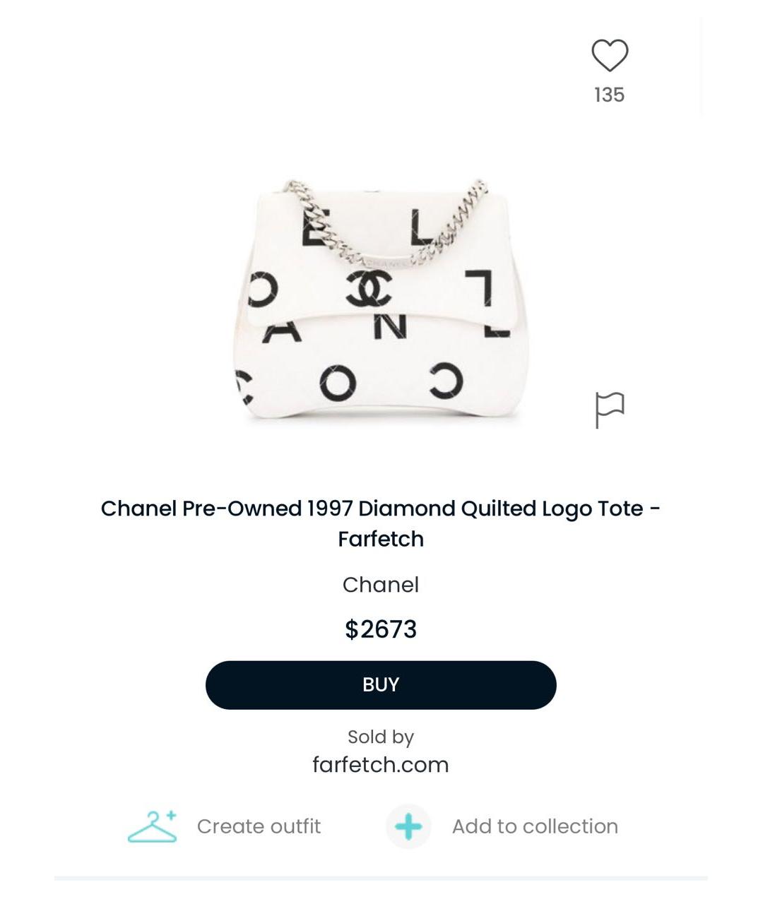 CHANEL Белая тканевая сумка с короткими ручками, фото 8