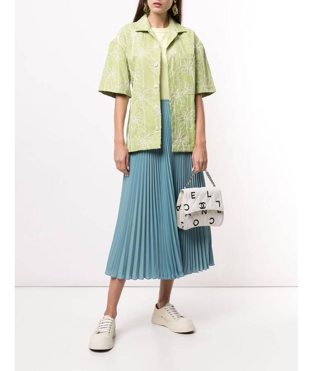 CHANEL Белая тканевая сумка с короткими ручками, фото 7