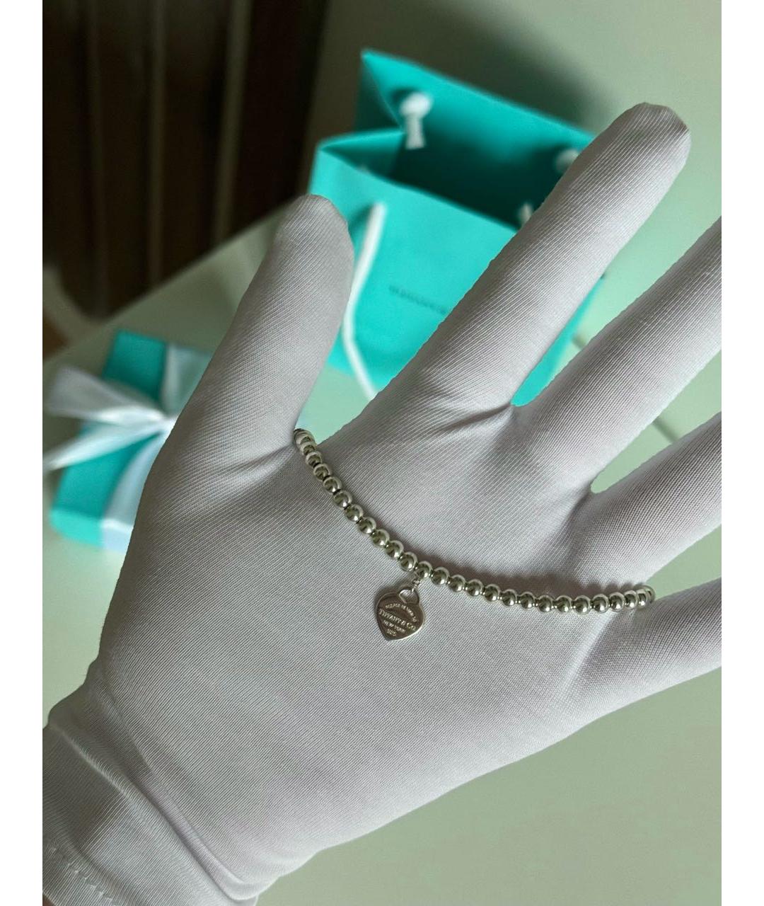 TIFFANY&CO Голубой серебряный браслет, фото 5