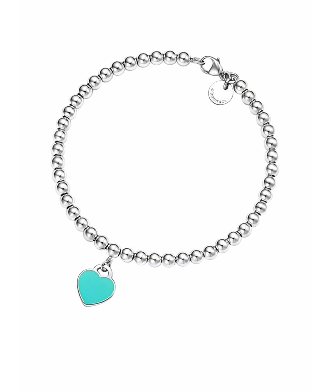 TIFFANY&CO Голубой серебряный браслет, фото 1