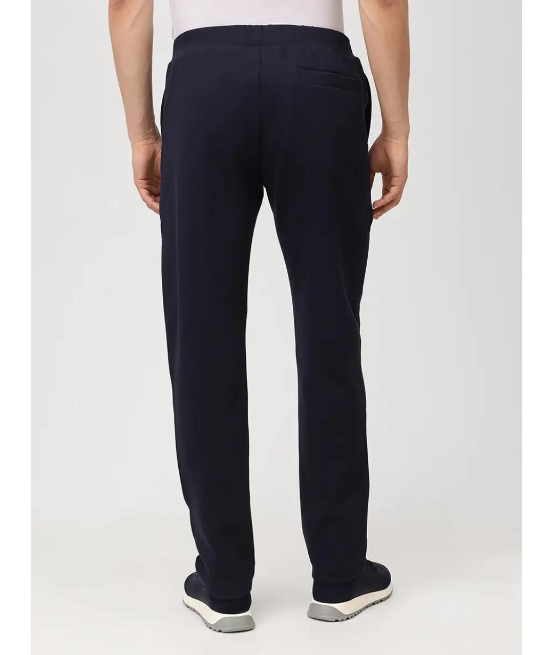 PAUL & SHARK Темно-синие хлопковые повседневные брюки, фото 3