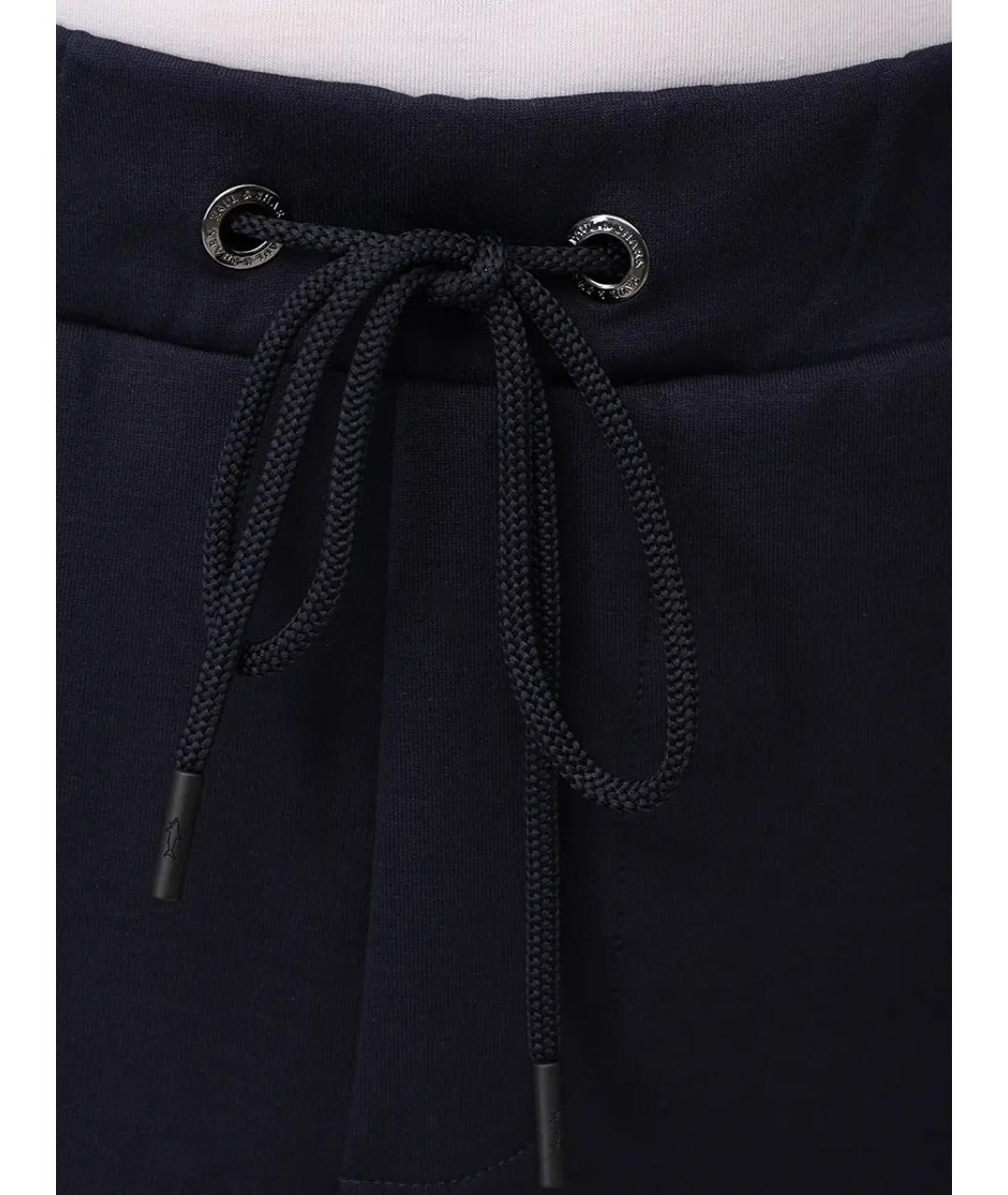 PAUL & SHARK Темно-синие хлопковые повседневные брюки, фото 6