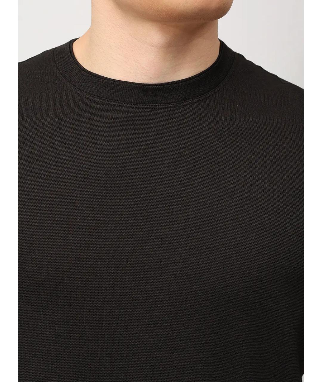 PAUL & SHARK Черная хлопковая футболка, фото 5