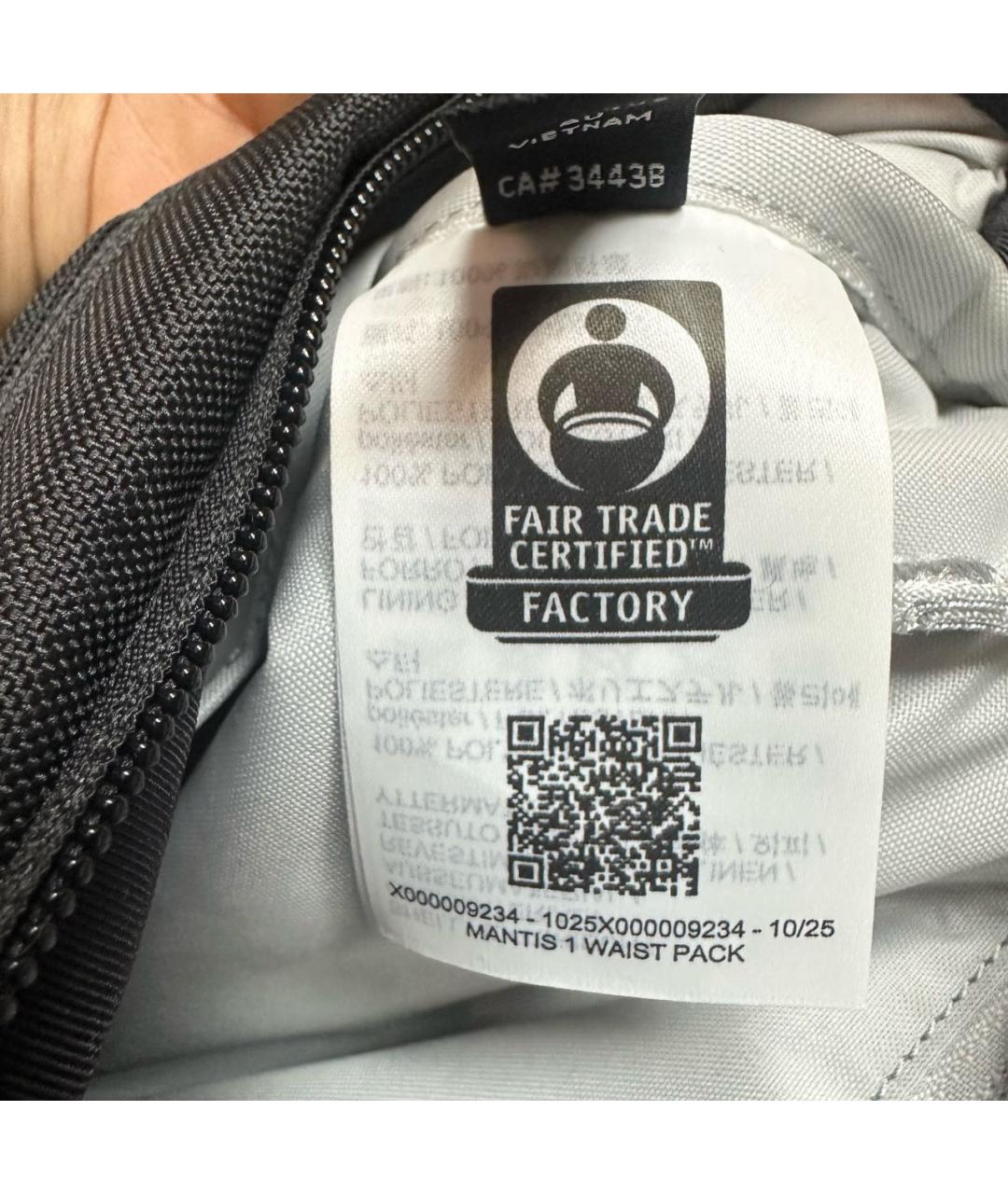 ARCTERYX Черная синтетическая поясная сумка, фото 6