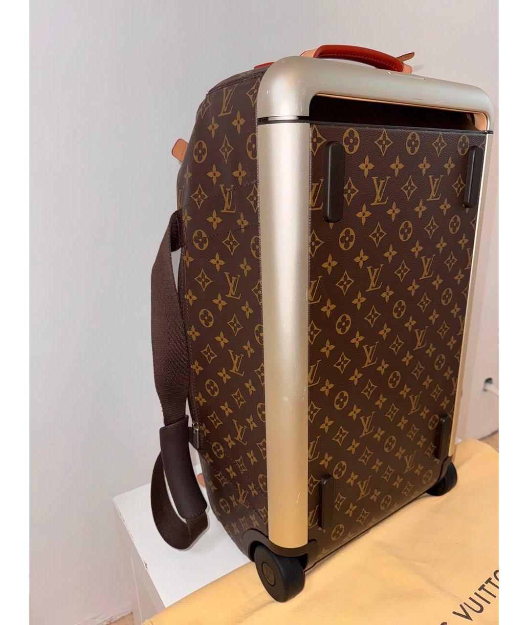 LOUIS VUITTON Коричневая дорожная/спортивная сумка из искусственной кожи, фото 4