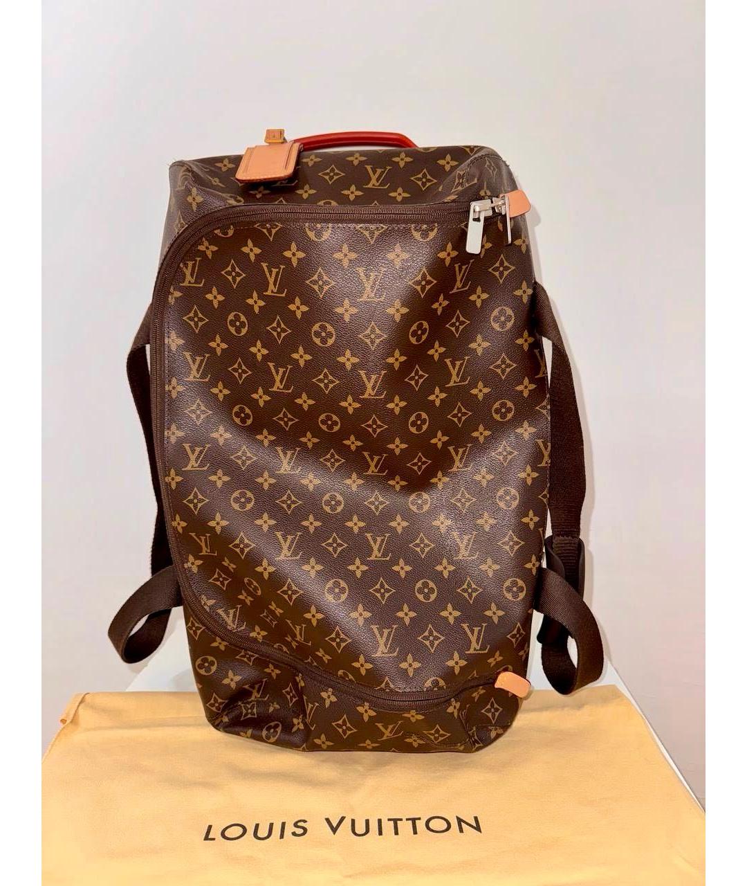 LOUIS VUITTON Коричневая дорожная/спортивная сумка из искусственной кожи, фото 3