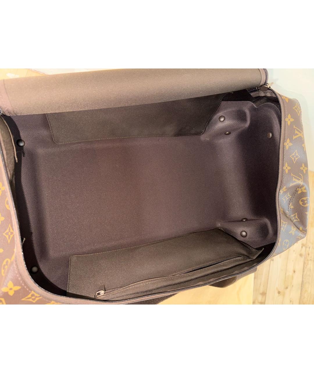 LOUIS VUITTON Коричневая дорожная/спортивная сумка из искусственной кожи, фото 7
