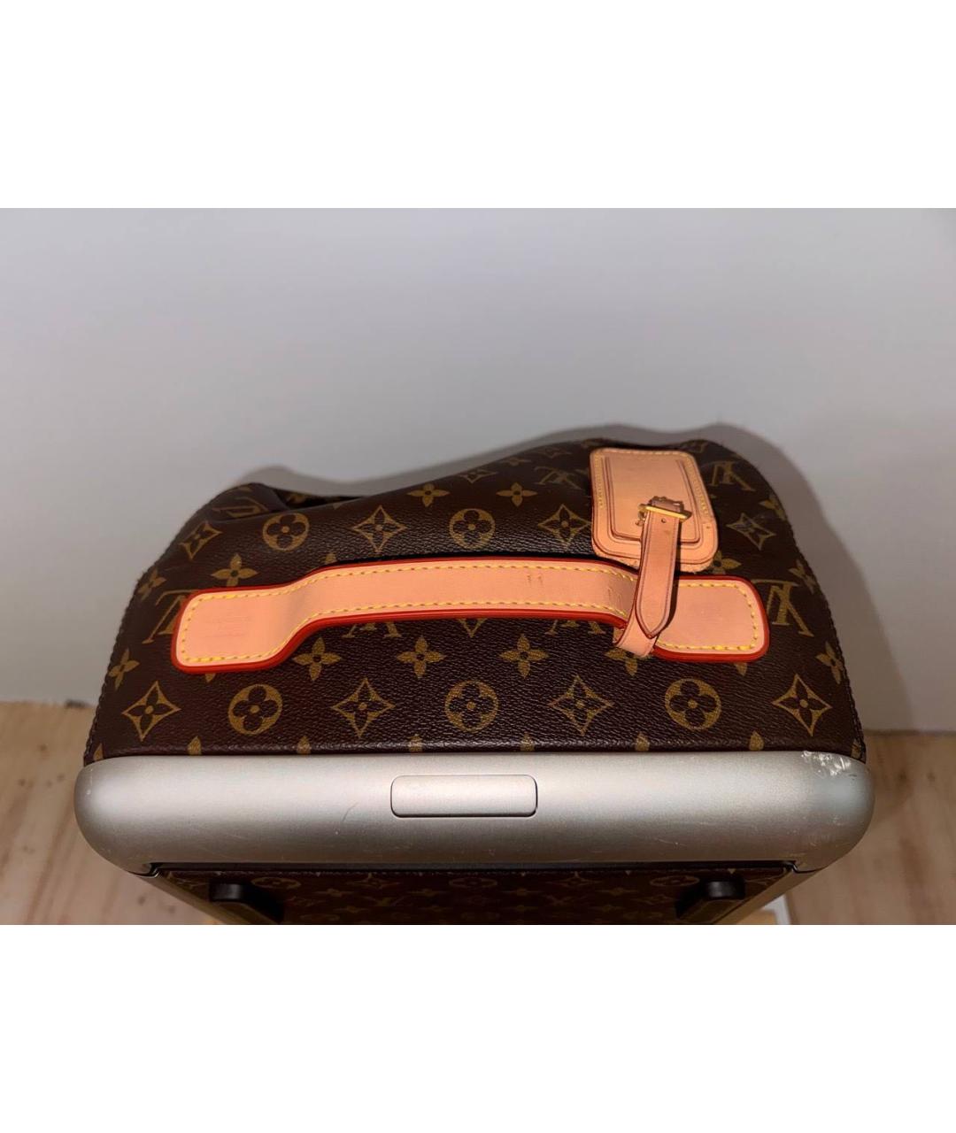 LOUIS VUITTON Коричневая дорожная/спортивная сумка из искусственной кожи, фото 6