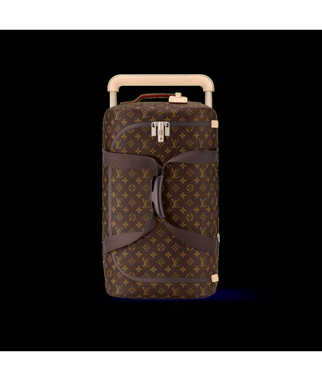 LOUIS VUITTON Коричневая дорожная/спортивная сумка из искусственной кожи, фото 9