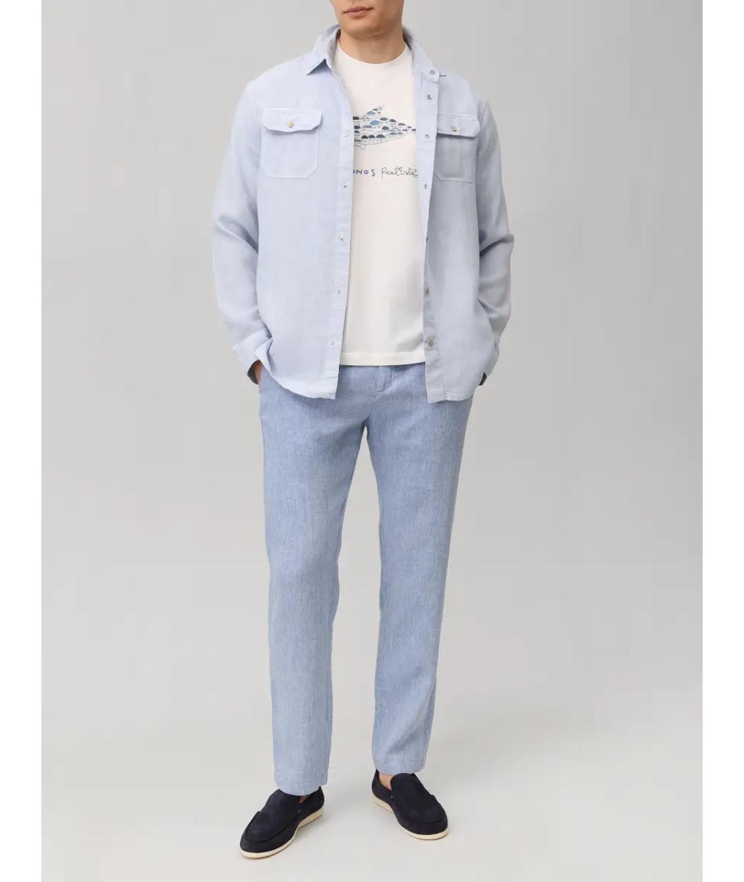 PAUL & SHARK Белая хлопковая футболка, фото 2