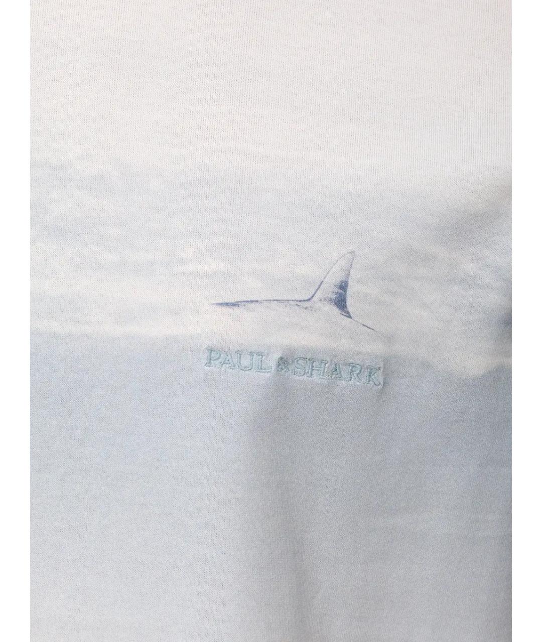 PAUL & SHARK Белая хлопковая футболка, фото 6