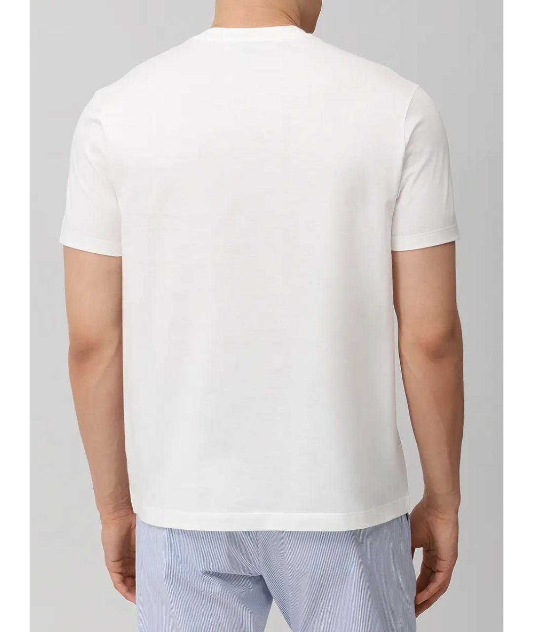 PAUL & SHARK Белая хлопковая футболка, фото 3