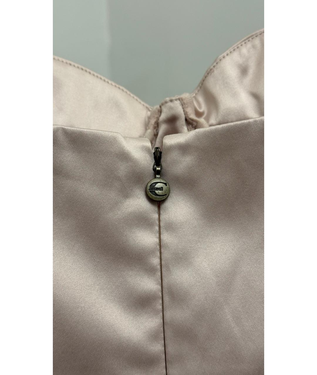 JUST CAVALLI Бежевое вечернее платье, фото 3